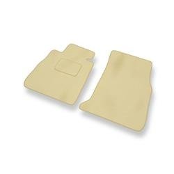 Velours automatten voor BMW 4 F32, F36 (2014-2021) - vloermatten - mattenset - DGS Autodywan - beige