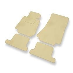 Velours automatten voor BMW 8 I E31 (1989-1999) - vloermatten - mattenset - DGS Autodywan - beige