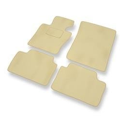 Velours automatten voor BMW X3 I E83 (2000-2010) - vloermatten - mattenset - DGS Autodywan - beige