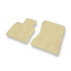 Velours automatten voor BMW X6 I E71 (2008-2014) - vloermatten - mattenset - DGS Autodywan - beige