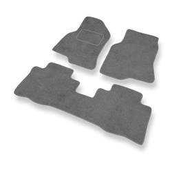 Velours automatten voor Chevrolet Captiva I (2006-2011) - vloermatten - mattenset - DGS Autodywan - grijs