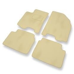 Velours automatten voor Chevrolet Lacetti (2003-2009) - vloermatten - mattenset - DGS Autodywan - beige