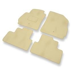 Velours automatten voor Chevrolet Orlando (2010-2018) - vloermatten - mattenset - DGS Autodywan - beige