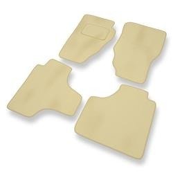 Velours automatten voor Dodge Nitro (2007-2011) - vloermatten - mattenset - DGS Autodywan - beige