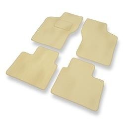 Velours automatten voor Fiat Bravo (1995-2001) - vloermatten - mattenset - DGS Autodywan - beige