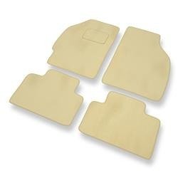 Velours automatten voor Fiat Punto II (1999-2011) - vloermatten - mattenset - DGS Autodywan - beige