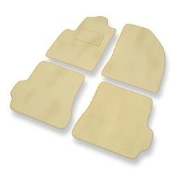 Velours automatten voor Ford Fiesta V (2002-2008) - vloermatten - mattenset - DGS Autodywan - beige