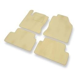 Velours automatten voor Ford Focus I (1998-2005) - vloermatten - mattenset - DGS Autodywan - beige