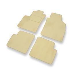 Velours automatten voor Ford KA II (2008-2016) - vloermatten - mattenset - DGS Autodywan - beige