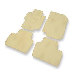 Velours automatten voor Honda Accord VII (2003-2007) - vloermatten - mattenset - DGS Autodywan - beige