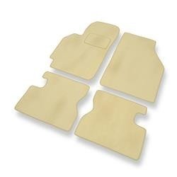 Velours automatten voor Honda HR-V (3 deuren) (1999-2006) - vloermatten - mattenset - DGS Autodywan - beige