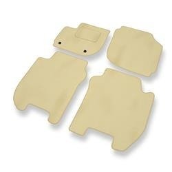 Velours automatten voor Honda Jazz IV (2015-2020) - vloermatten - mattenset - DGS Autodywan - beige