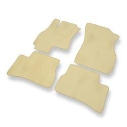 Velours automatten voor Hyundai Accent II (2000-2005) - vloermatten - mattenset - DGS Autodywan - beige