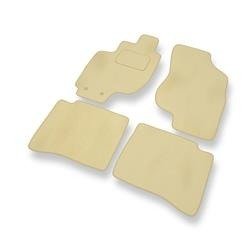 Velours automatten voor Hyundai Elantra III (2000-2006) - vloermatten - mattenset - DGS Autodywan - beige