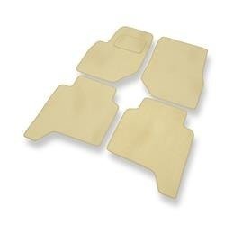 Velours automatten voor Hyundai Terracan (2001-2006) - vloermatten - mattenset - DGS Autodywan - beige