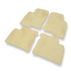 Velours automatten voor Hyundai XG (1999-2005) - vloermatten - mattenset - DGS Autodywan - beige