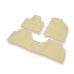 Velours automatten voor Kia Sorento III (2014-2020) - vloermatten - mattenset - DGS Autodywan - beige