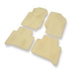 Velours automatten voor Kia Sportage I (1993-2004) - vloermatten - mattenset - DGS Autodywan - beige