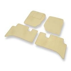 Velours automatten voor Land Rover Range Rover II (1994-2001) - vloermatten - mattenset - DGS Autodywan - beige