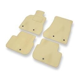 Velours automatten voor Lexus GS II (1997-2004) - vloermatten - mattenset - DGS Autodywan - beige