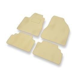 Velours automatten voor Lexus RX II XU30 (2003-2009) - vloermatten - mattenset - DGS Autodywan - beige