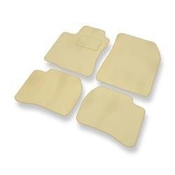 Velours automatten voor Mazda 323 V (1994-1998) - vloermatten - mattenset - DGS Autodywan - beige