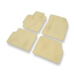 Velours automatten voor Mazda 323 VI (1998-2003) - vloermatten - mattenset - DGS Autodywan - beige