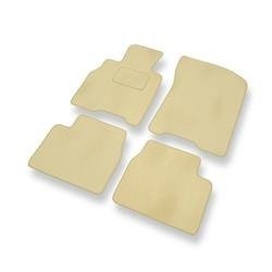 Velours automatten voor Mazda Xedos 9 (1993-2003) - vloermatten - mattenset - DGS Autodywan - beige