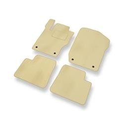 Velours automatten voor Mercedes-Benz GL X164 (2006-2012) - vloermatten - mattenset - DGS Autodywan - beige