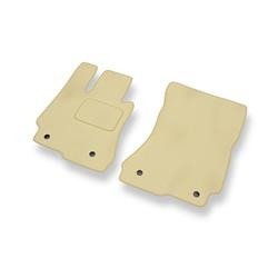 Velours automatten voor Mercedes-Benz S Klas W221 (2006-2013) - vloermatten - mattenset - DGS Autodywan - beige