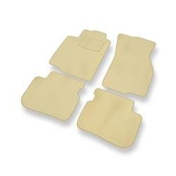 Velours automatten voor Mitsubishi Lancer VI (1995-2000) - vloermatten - mattenset - DGS Autodywan - beige