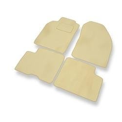 Velours automatten voor Nissan Almera I (1995-2000) - vloermatten - mattenset - DGS Autodywan - beige