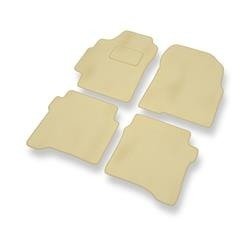 Velours automatten voor Nissan Primera III P12 (2002-2008) - vloermatten - mattenset - DGS Autodywan - beige