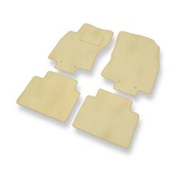 Velours automatten voor Nissan X-trail III (2013-2022) - vloermatten - mattenset - DGS Autodywan - beige