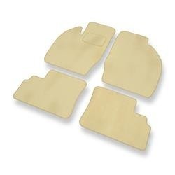 Velours automatten voor Opel Agila A (2000-2007) - vloermatten - mattenset - DGS Autodywan - beige