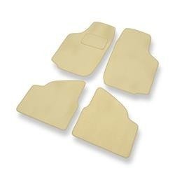 Velours automatten voor Opel Corsa C (2000-2006) - vloermatten - mattenset - DGS Autodywan - beige