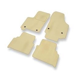 Velours automatten voor Opel Meriva A (2002-2010) - vloermatten - mattenset - DGS Autodywan - beige