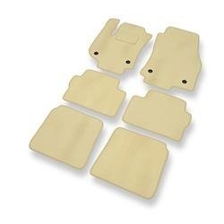 Velours automatten voor Opel Zafira B (2005-2012) - vloermatten - mattenset - DGS Autodywan - beige