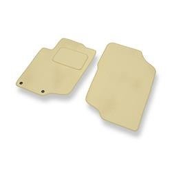 Velours automatten voor Peugeot 207 (2006-2012) - vloermatten - mattenset - DGS Autodywan - beige