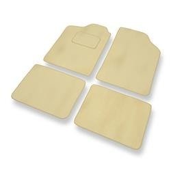 Velours automatten voor Renault Clio I (1990-1998) - vloermatten - mattenset - DGS Autodywan - beige