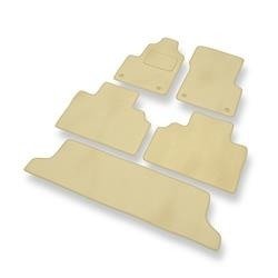 Velours automatten voor Renault Espace III (1996-2002) - vloermatten - mattenset - DGS Autodywan - beige