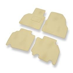 Velours automatten voor Renault Kangoo II (2012-2021) - vloermatten - mattenset - DGS Autodywan - beige