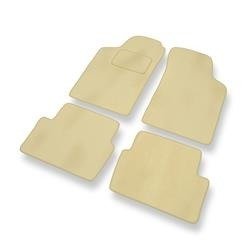 Velours automatten voor Renault Laguna I (1993-2000) - vloermatten - mattenset - DGS Autodywan - beige