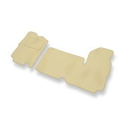 Velours automatten voor Renault Master II (1+2) (1997-2010) - vloermatten - mattenset - DGS Autodywan - beige