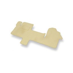 Velours automatten voor Renault Master IV (1+1) (2010-....) - vloermatten - mattenset - DGS Autodywan - beige