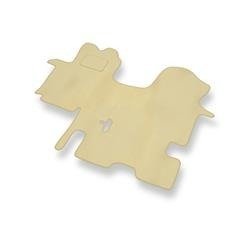 Velours automatten voor Renault Trafic II (1+1) (2001-2014) - vloermatten - mattenset - DGS Autodywan - beige