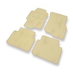 Velours automatten voor Rover 45 (1999-2005) - vloermatten - mattenset - DGS Autodywan - beige