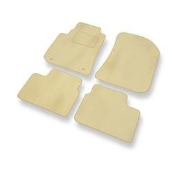 Velours automatten voor Rover 75 (1999-2005) - vloermatten - mattenset - DGS Autodywan - beige