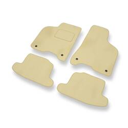 Velours automatten voor Seat Arosa I, II (1997-2004) - vloermatten - mattenset - DGS Autodywan - beige