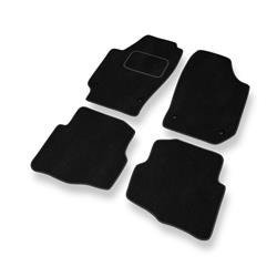 Velours automatten voor Seat Cordoba II 6L (2002-2009) - vloermatten - mattenset - DGS Autodywan - zwart